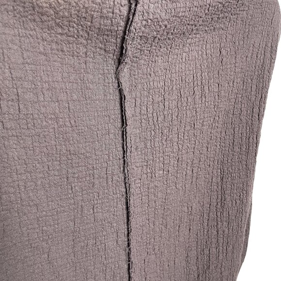 Womens Grade & Gather Peasant Rippled Shirt Gray Relaxed Fit Size Medium u - Picture 8 of 12